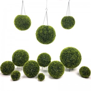 Modern Artificial Boxwood Grass Balls